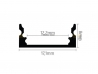 2m led profile surface 1 white (1)